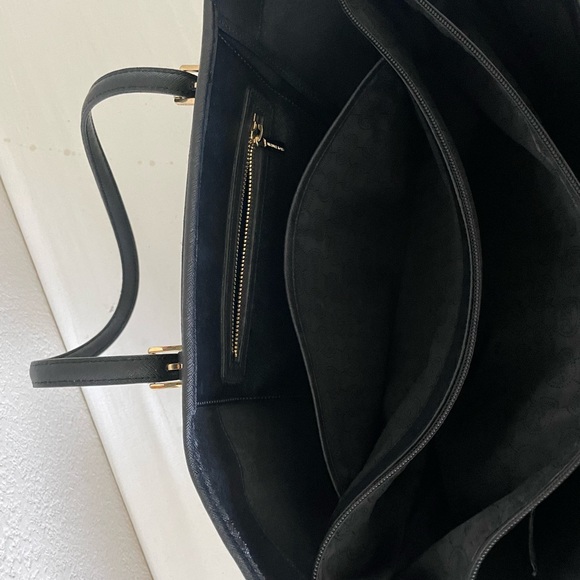 Michael Kors Jet Set Large Saffiano Tote Black - Picture 4 of 6